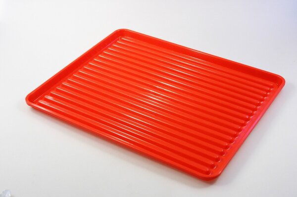 ALFA PLASTIK - Odkvapkávač na riad červený 50x40cm