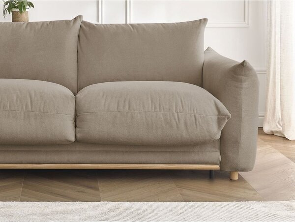 Béžová rozkladacia pohovka 214 cm Ernest – Bobochic Paris