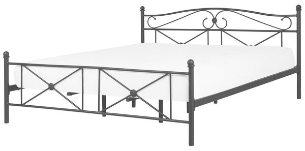 Manželská posteľ 180 cm Ramirez (čierna) (s roštom). Vlastná spoľahlivá doprava až k Vám domov. 1075597