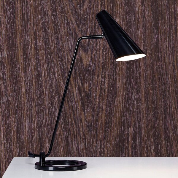 Stolná lampa Cal, Čierna, Obývacia izba / jedáleň, kov, Škandinávsky, Stojacie svietidlo