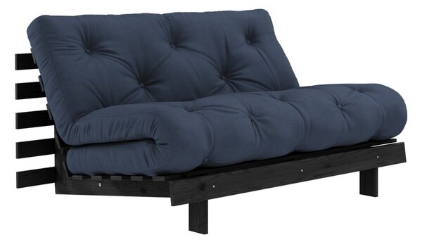 Tmavomodrá rozkladacia pohovka 140 cm Roots Black Night – Karup Design