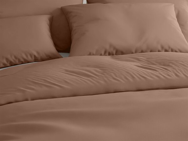 Bavlnené obliečky LUX hnedé hotelové vrecko Rozmer obliečky: 70 x 90 cm | 140 x 200 cm