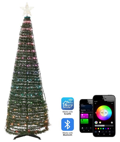 Vianočný stromček 188 cm Beliani Sadachbia (zelená) (s osvetlením). Vlastná spoľahlivá doprava až k Vám domov. 1075700