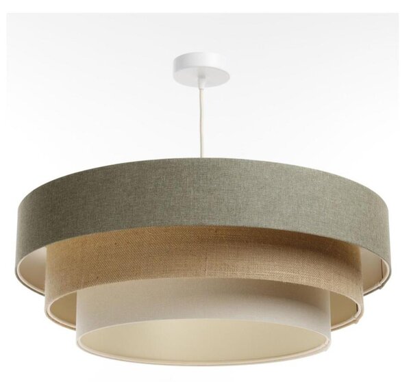 Luster na lanku BOHO TRINITI 1xE27/60W/230V šedá/béžová/krémová