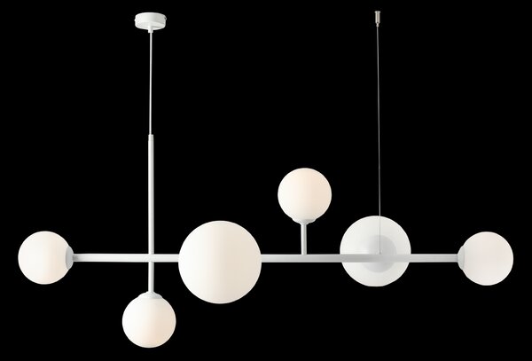 Aldex DIONE 6 | Elegantná závesná lampa so šiestimi tienidlami Farba: Zlatá