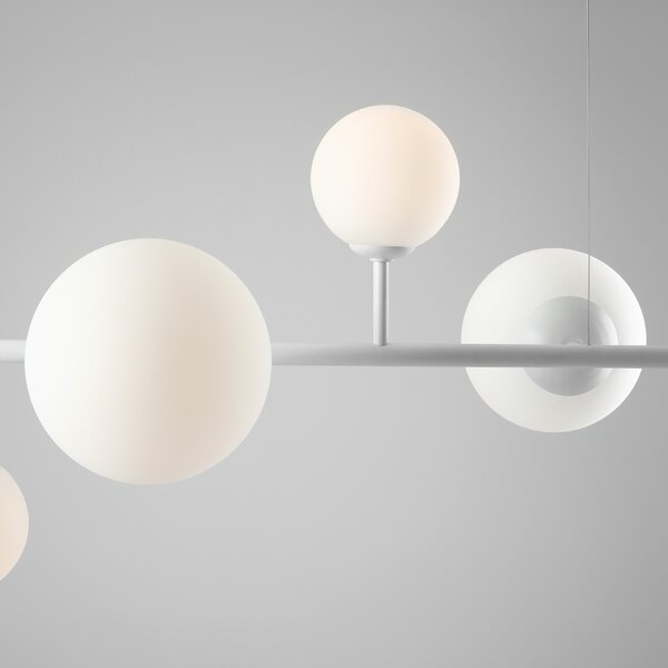 Aldex DIONE 6 | Elegantná závesná lampa so šiestimi tienidlami Farba: Zlatá