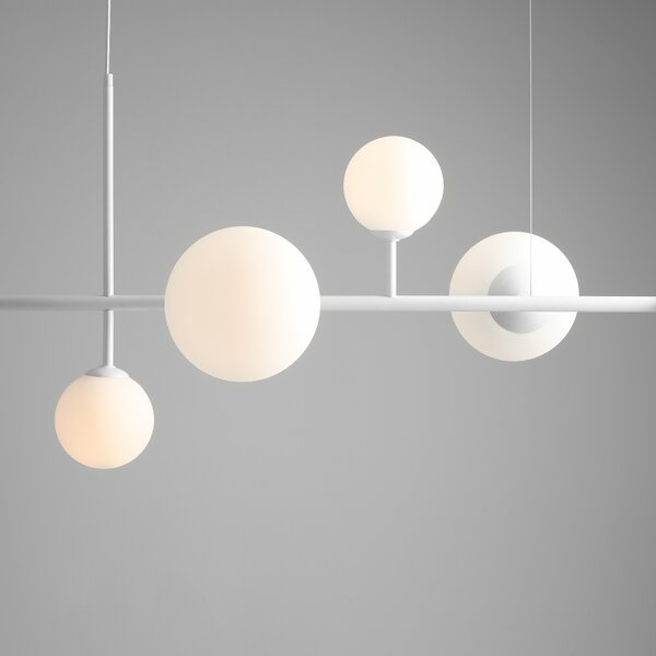 Aldex DIONE 6 | Elegantná závesná lampa so šiestimi tienidlami Farba: Zlatá