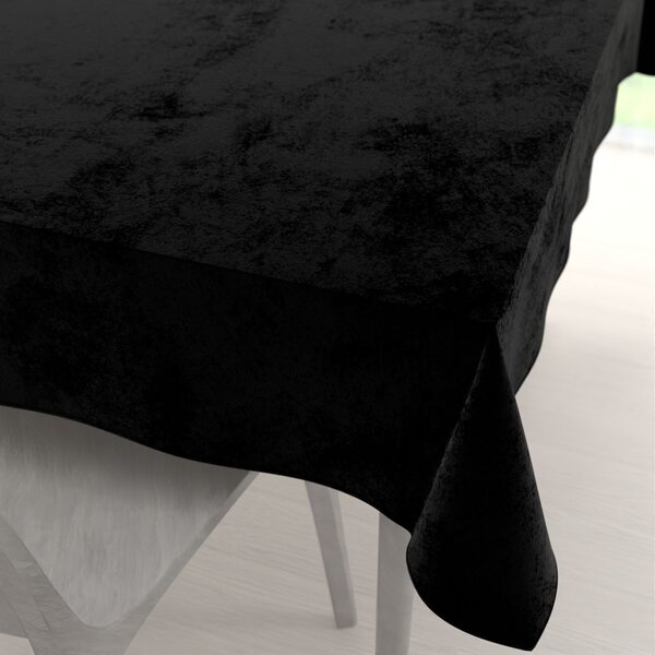 Biante Zamatový obdĺžnikový obrus Velvet Premium SVP-041 Čierny 60x100 cm