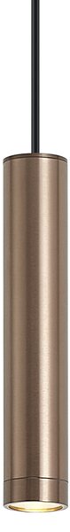 Dizajnové závesné svietidlo tmavý bronz GU10 50mm IP44 - Tuba