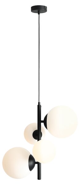 Aldex BLOOM | Elegantná závesná lampa so štyrmi tienidlami Farba: Čierna