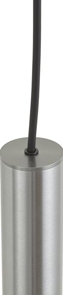 Dizajnové závesné svietidlo Gunmetal GU10 50mm IP44 - Tuba