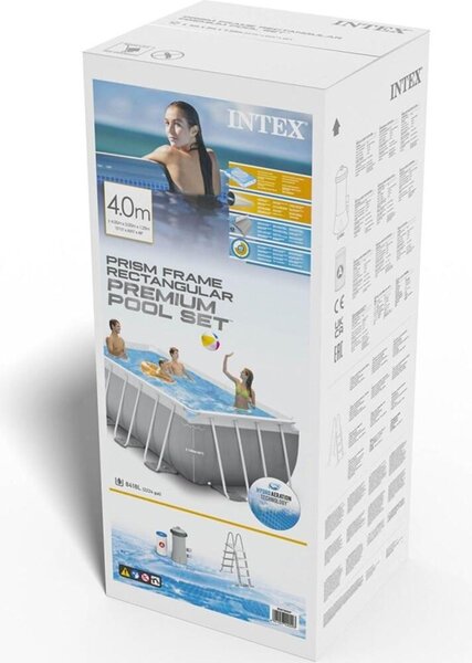Intex_C Záhradný bazén INTEX 26790 Prism Frame 400 x 200 x 122 cm s kartušovou filtráciou 26790