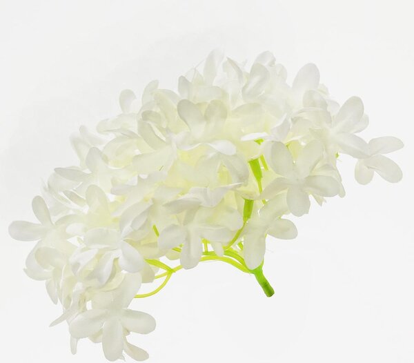 Umelý kvet hlava hortenzia biela 12cm