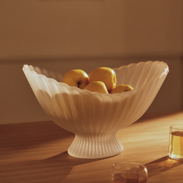 Sklenená misa Fountain, Centrepiece, Frosted – Ferm Living