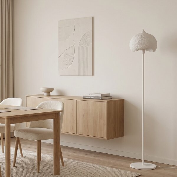 Brilagi - Stojacia lampa WABI SABI 1xE27/40W/230V biela