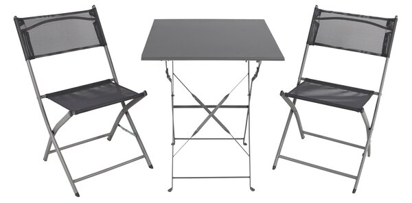 Linder Exclusiv Záhradná súprava BISTRO SET Sivý