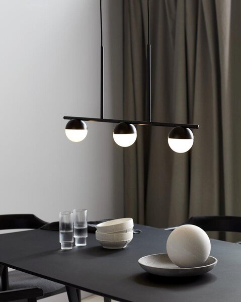 Nordlux CONTINA 3 | dizajnová závesná lampa Farba: Čierna