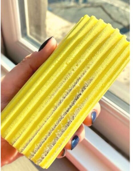 Hubka na prach, čistiaca hubka SCRUB DADDY DUSTER, žltá