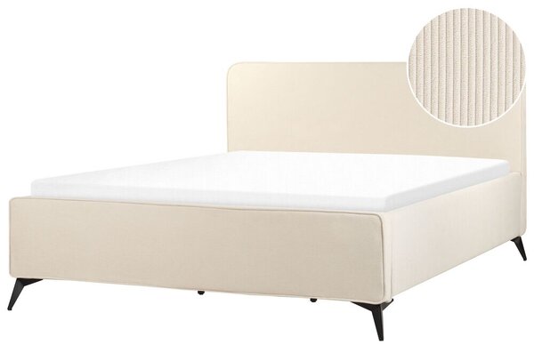 Manželská posteľ 180 cm Beliani Vardiel (béžová) (s roštom). Vlastná spoľahlivá doprava až k Vám domov. 1076314