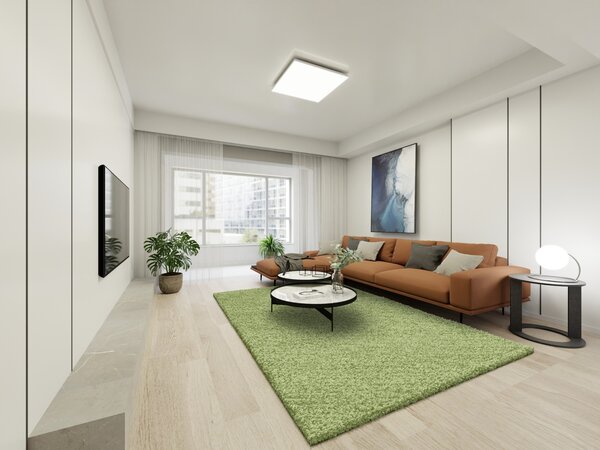 Ayyildiz, Kusový koberec Life Shaggy 1500 green, 60x110, zelená, obývacia izba