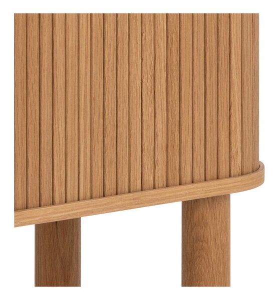 Skrinka v dekore duba s posuvnými dverami v prírodnej farbe 80x145 cm Langley – Actona
