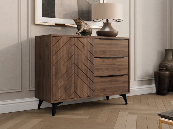 Mirjan24 Komoda Siprynt Bis 100 1D3SZ, Farby: orech okapi 5903211481154