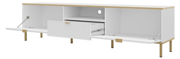 Mirjan24 Zostava nábytku do obývacej izby Tawkan I, Farby: biela / biela + zlatá 5903211457852