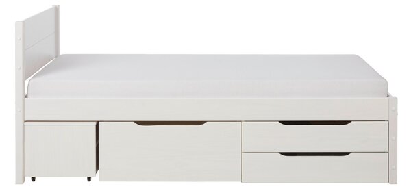 POSTEĽ S ÚLOŽNÝM PRIESTOROM, 90/200 cm biela Zandiara - Online Only spálne, Online Only
