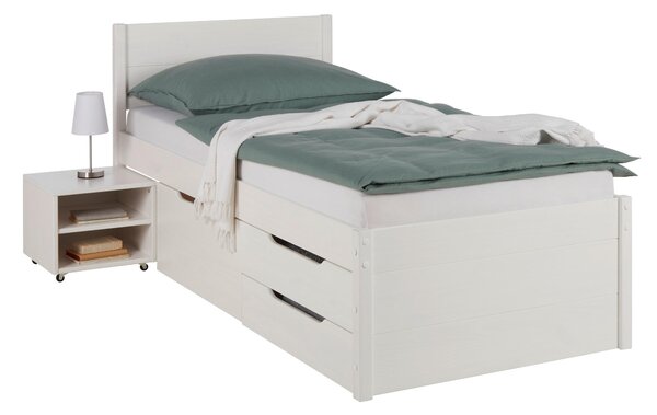 POSTEĽ S ÚLOŽNÝM PRIESTOROM, 90/200 cm biela Zandiara - Online Only spálne, Online Only