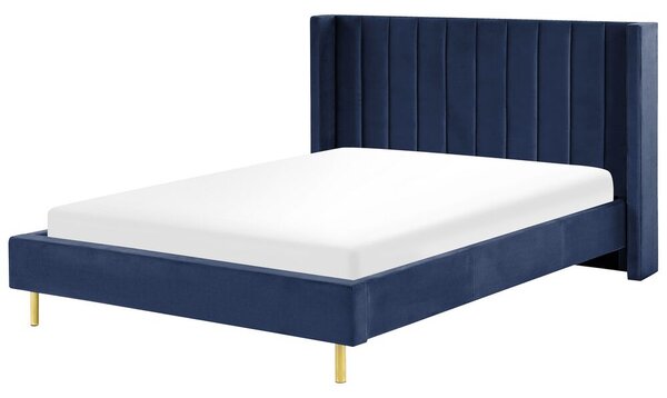 Manželská posteľ 160 cm Vue (modrá) (s roštom). Vlastná spoľahlivá doprava až k Vám domov. 1076446