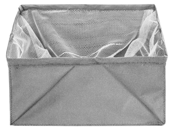 METALTEX Skladací textilný košík na ovocie a zeleninu - 18 x 18 cm, sivý