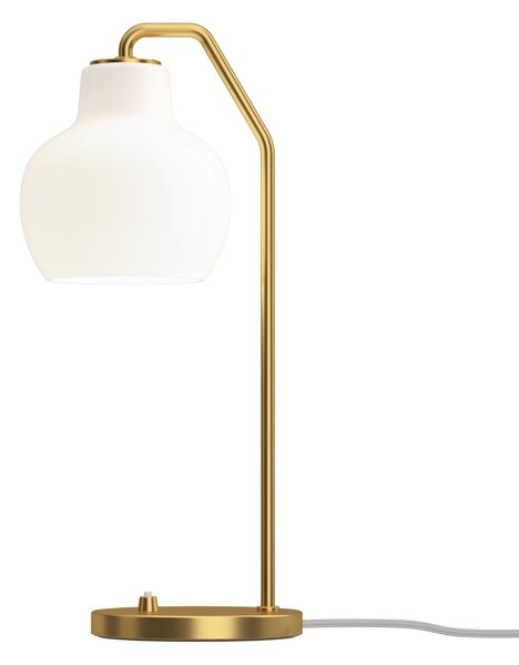 Stolná lampa VL Ring Crown Glossy White Opal Glass