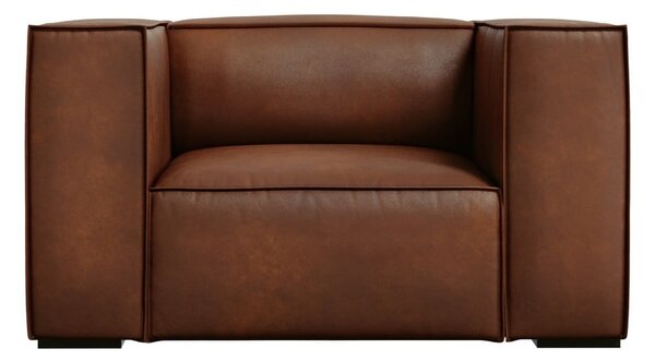 Koňakovohnedé kožené kreslo Madame - Windsor & Co Sofas
