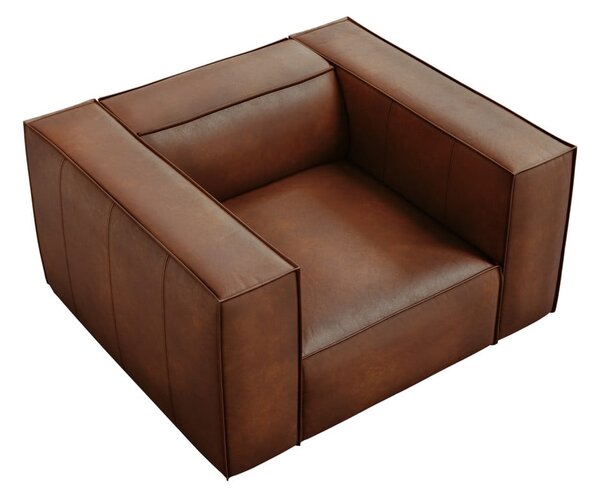 Koňakovohnedé kožené kreslo Madame - Windsor & Co Sofas