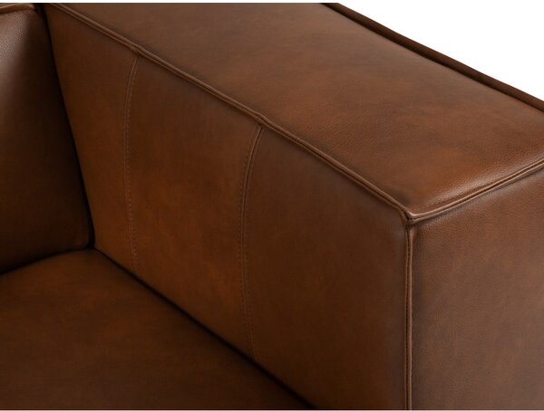 Koňakovohnedá kožená rohová pohovka (pravý roh) Madame - Windsor & Co Sofas