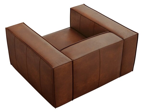 Koňakovohnedé kožené kreslo Madame - Windsor & Co Sofas
