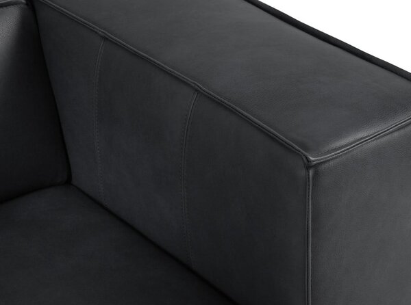 Tmavomodrá kožená rohová pohovka (variabilná) Madame – Windsor & Co Sofas