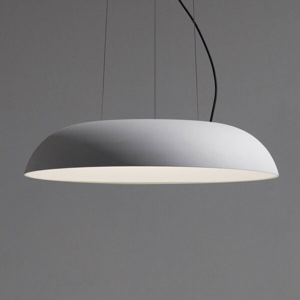 Martinelli Luce Maggiolone závesné 930 60 cm biele, Biela / opálová, Obývacia izba / jedáleň, Hliník, Dizajn, Závesné svietidlo