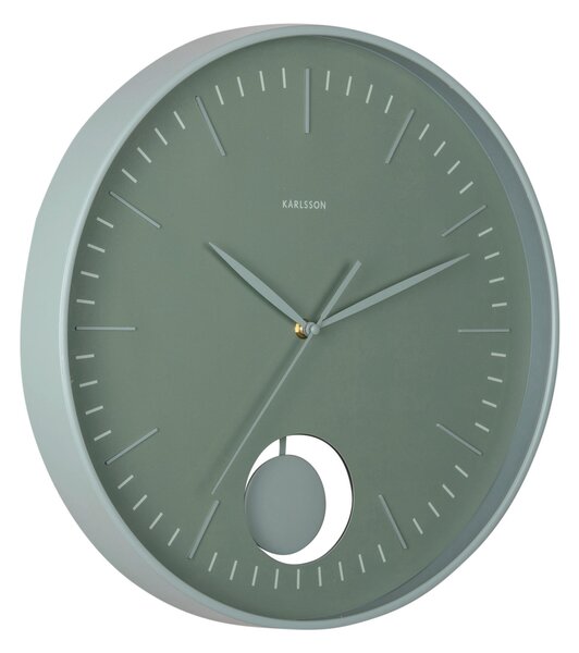 NÁSTENNÉ HODINY jadeitovozelená 41 cm Karlsson - Hodiny, Online Only