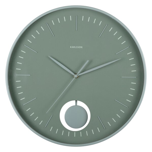 NÁSTENNÉ HODINY jadeitovozelená 41 cm Karlsson - Hodiny, Online Only