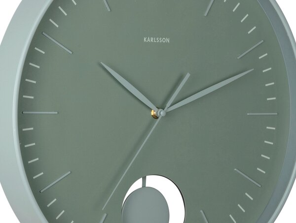 NÁSTENNÉ HODINY jadeitovozelená 41 cm Karlsson - Hodiny, Online Only