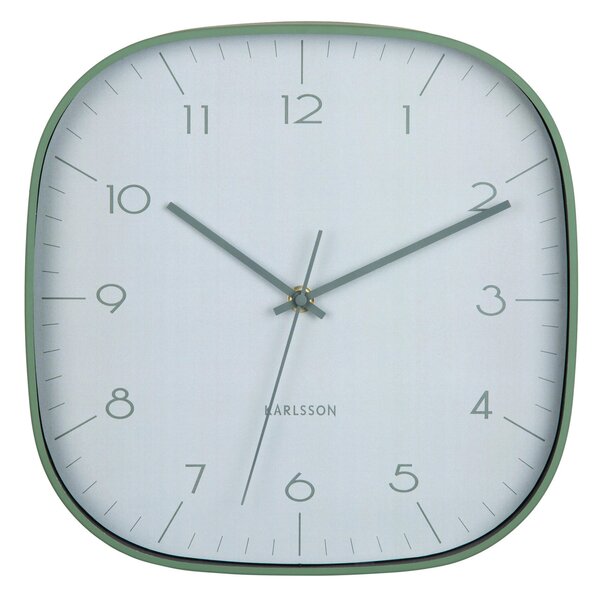 NÁSTENNÉ HODINY zelená 29 cm Karlsson - Hodiny, Online Only