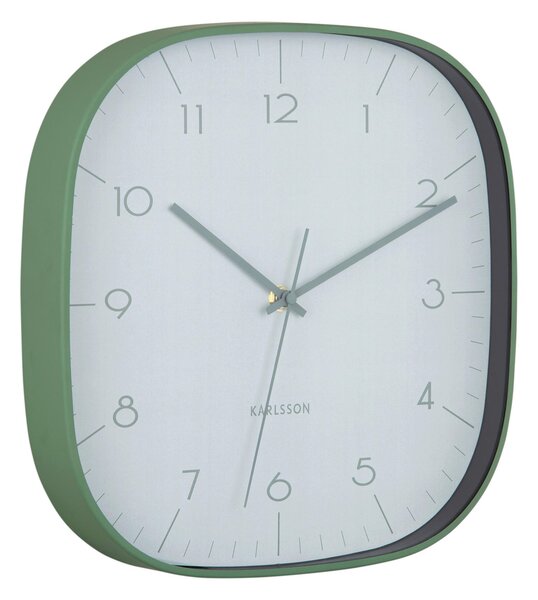 NÁSTENNÉ HODINY zelená 29 cm Karlsson - Hodiny, Online Only