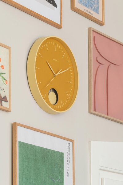 NÁSTENNÉ HODINY svetložltá 41 cm Karlsson - Hodiny, Online Only