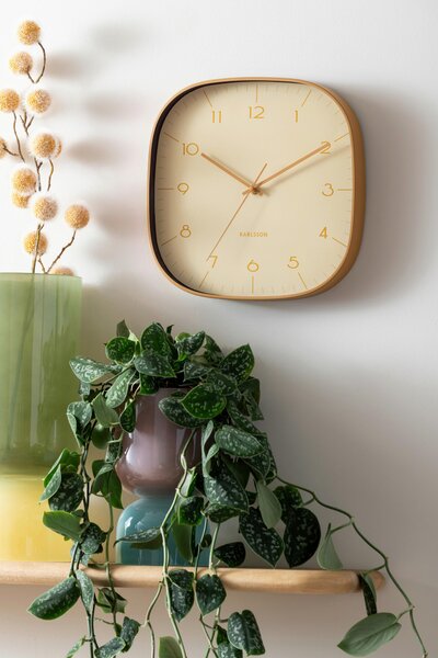 NÁSTENNÉ HODINY žltá 29 cm Karlsson - Hodiny, Online Only