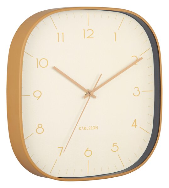 NÁSTENNÉ HODINY žltá 29 cm Karlsson - Hodiny, Online Only
