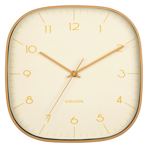 NÁSTENNÉ HODINY žltá 29 cm Karlsson - Hodiny, Online Only
