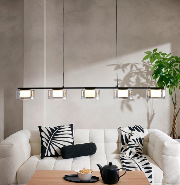 ZÁVESNÉ LED SVIETIDLO, 119/15/150 cm Dieter Knoll - Interiérové svietidlá