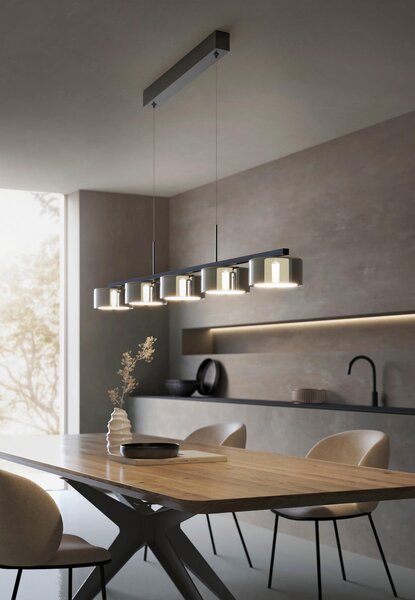 ZÁVESNÉ LED SVIETIDLO, 119/15/150 cm Dieter Knoll - Interiérové svietidlá