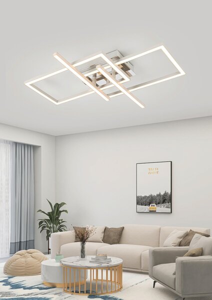 STROPNÉ LED SVIETIDLO, 50/43/7,6 cm Novel - Interiérové svietidlá